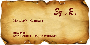 Szabó Ramón névjegykártya
